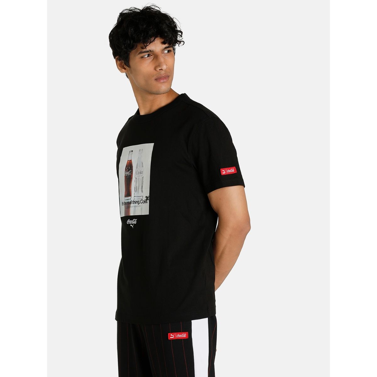 Buy Puma X Coca Cola Relaxed Men Black T-shirt Online