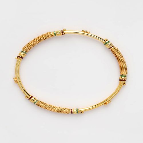 Buy NVR Women Set of Gold-Plated Handcrafted Traditional Bangles
