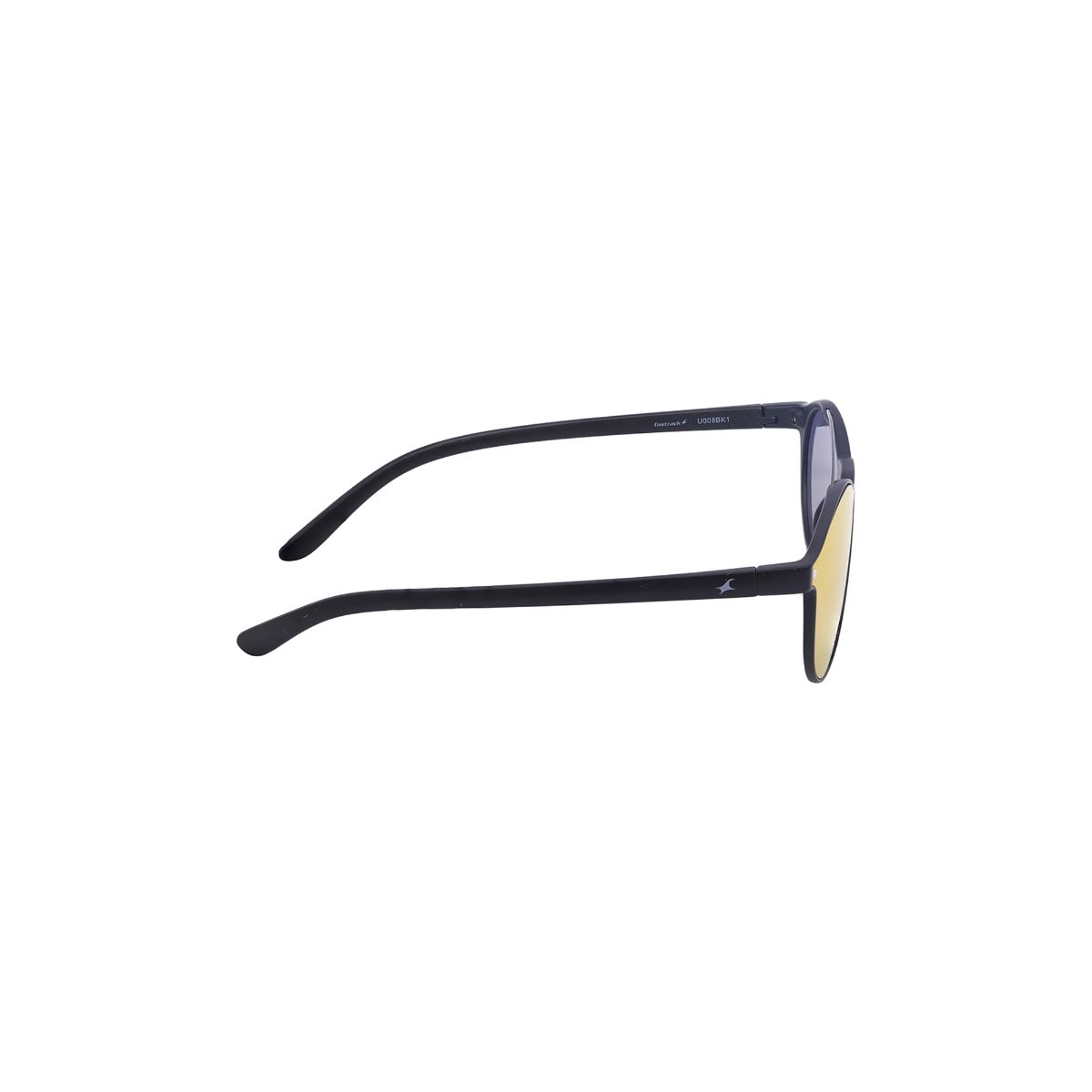 Fastrack Black Round Sunglass (P376GR3PV|58)