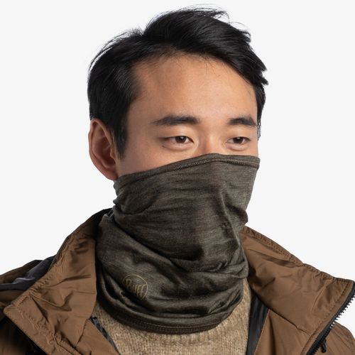Buff Unisex Black Wool Midweight Merino Wool Solid Bark Gaiter (S)