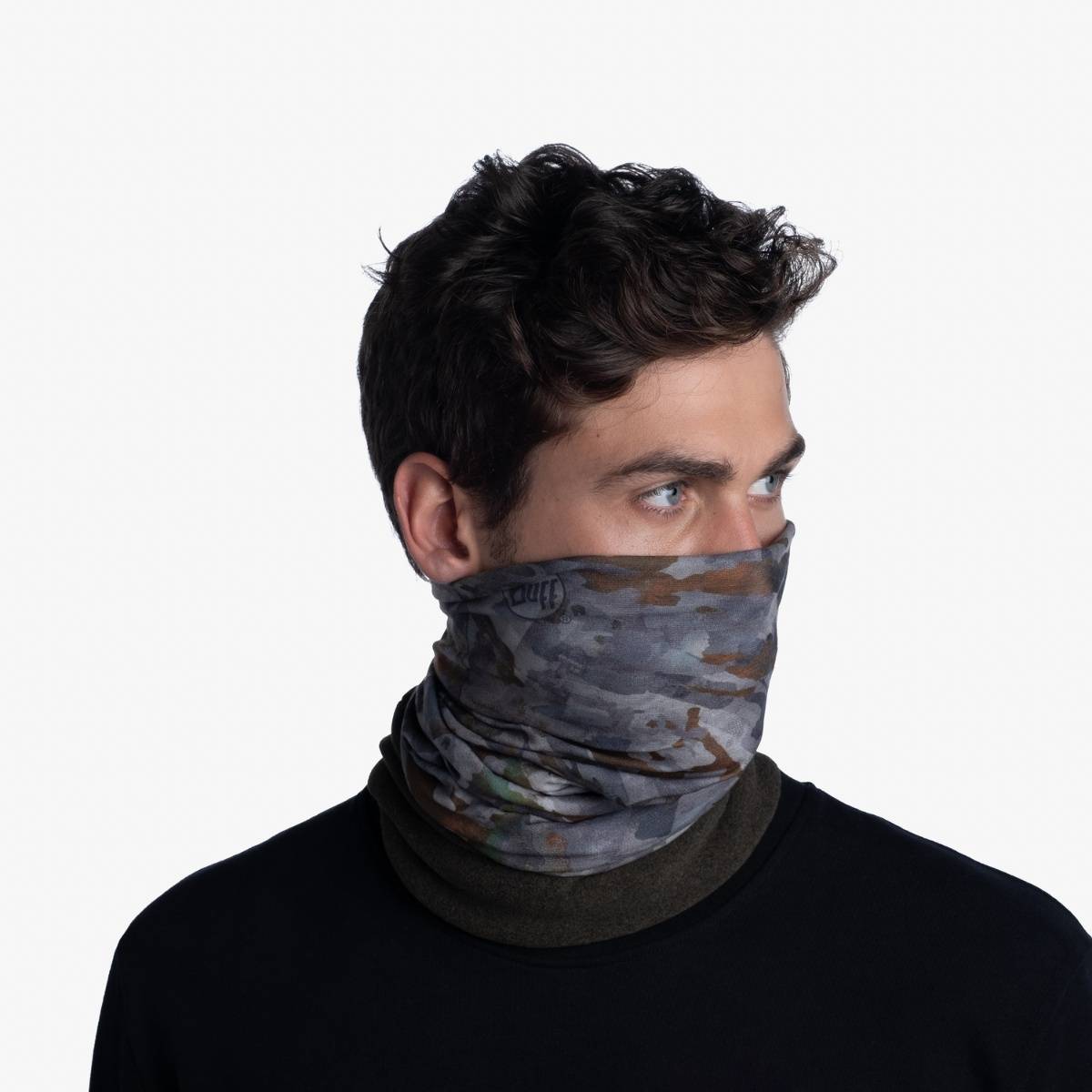 Garble Icon Buy Buff Unisex Black Polyester Polar Garble Bark Gaiter (S) Online