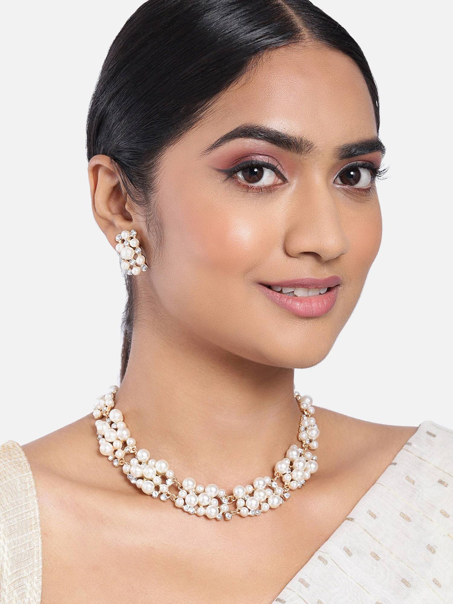 Peora Fancy Stylish Contemporary Jewellery Set For Women