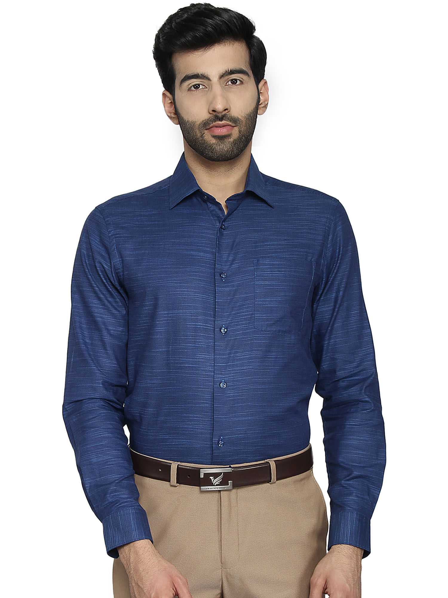 Blackberrys Men Slim Fit Formal Royal Blue Shirt Buy Blackberrys Men Slim Fit Formal Royal Blue 9998