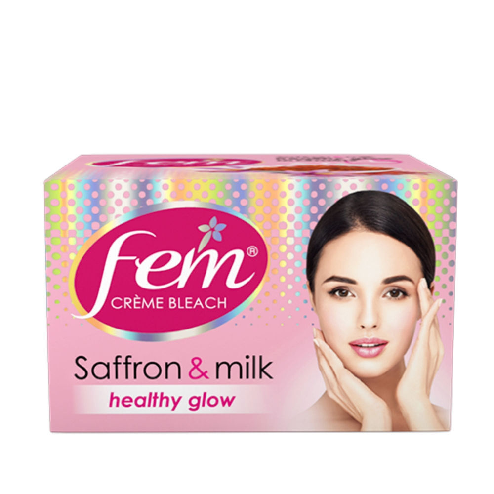 Fem Saffron & Milk Healthy Glow Creme Bleach