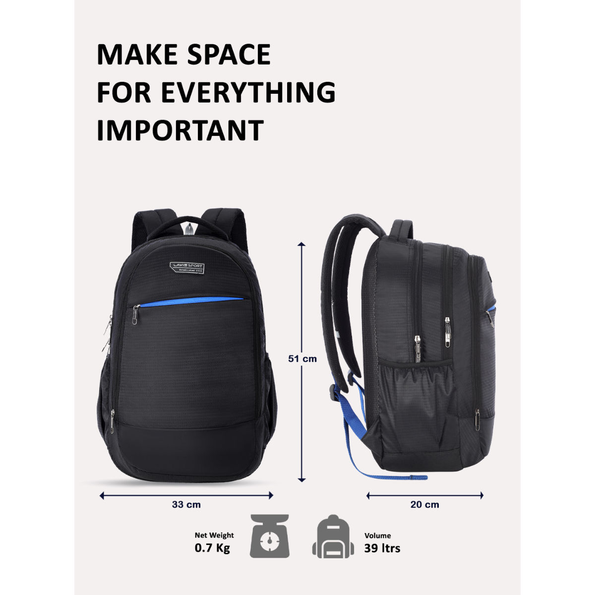 Lavie black clearance backpack