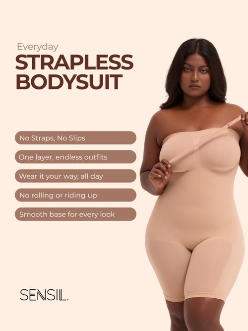 Buy Underneat Women Strapless Butt Lifting Comfort Full Bodysuit