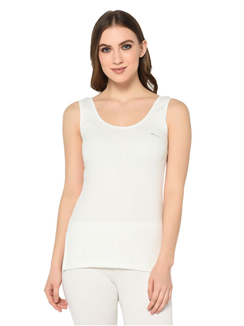 Buy Groversons Paris Beauty Women's tailored fit plain sleeveless thermal  top Online