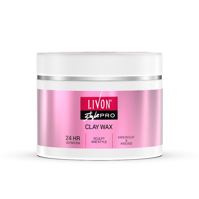 Livon Style Pro Hair Clay Wax for Women & Men Sculpt & Style with Matte finish 24 Hour Definition All Hair Types