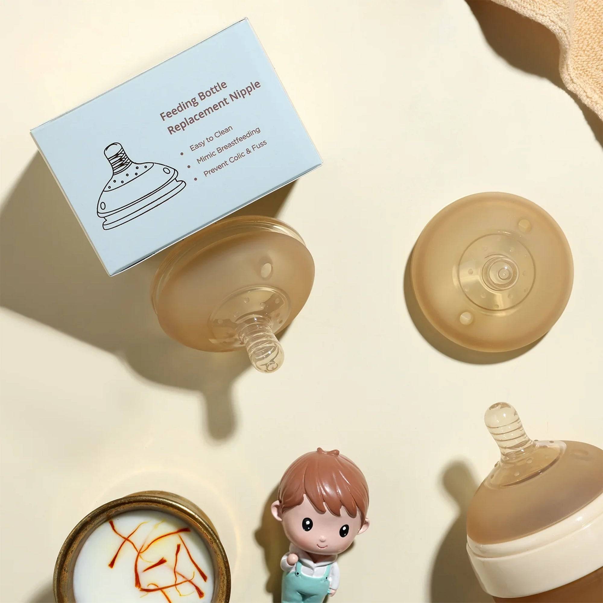 BABY FOREST Laad Pyaar Feeding Bottle Replacement Nipple Slow Flow