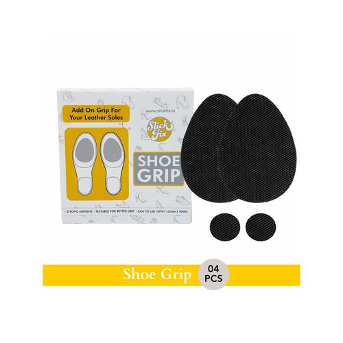 SlickFix Non-Slip Shoes Grips Adhesive (Pack of With Heel Grip) (Set of 4)