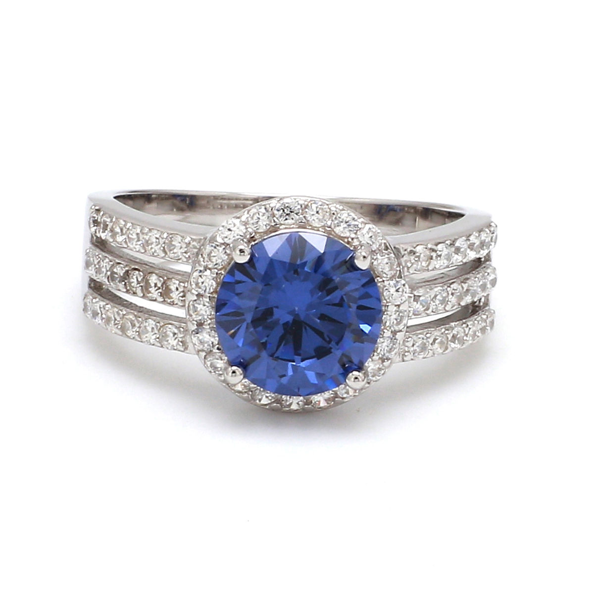 Vintage 4.39 carat natural royal blue sapphire engagement ring for women –  Lilo Diamonds