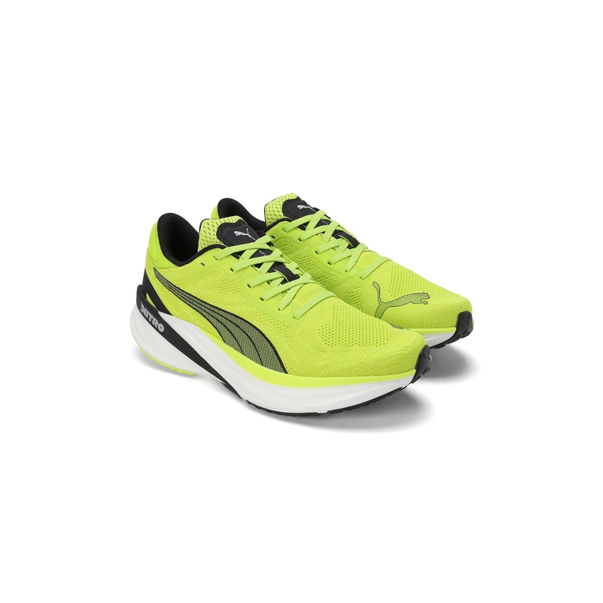 Puma Magnify NITRO 2 Men Green Running Shoes