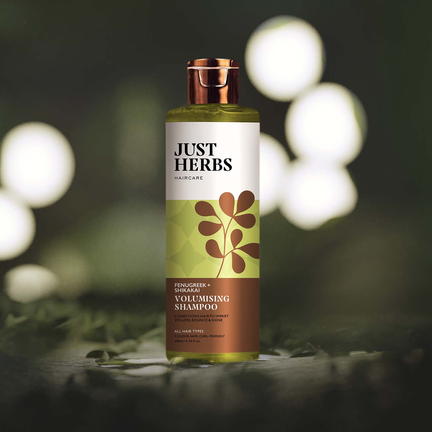 Just Herbs Lush Fenugreek Shikakai Volumising Shampoo For All Hair Types Buy Just Herbs Lush