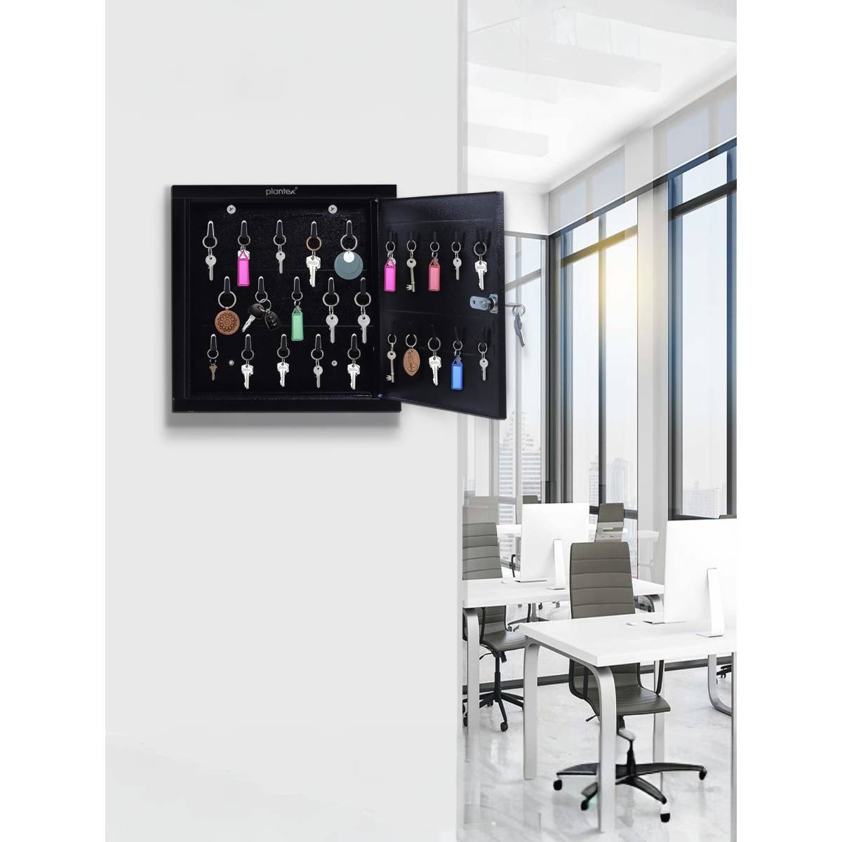 Gi Key Box Buy Plantex Gi Steel Key Cabinet with 30 Key-Holders with Lock Wall ...