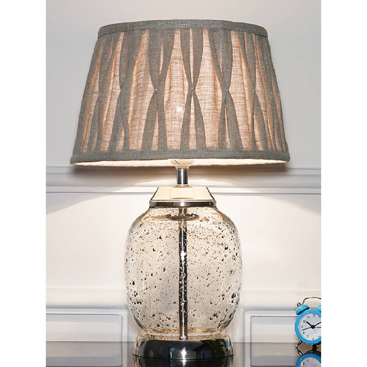 Buy Kapoor Lamp Shades Secret Glass and Metal Table Lamp with Natural ...