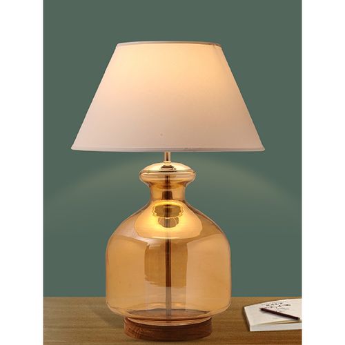 Buy Kapoor Lamp Shades Alper Amber Luster Glass Table Lamp with