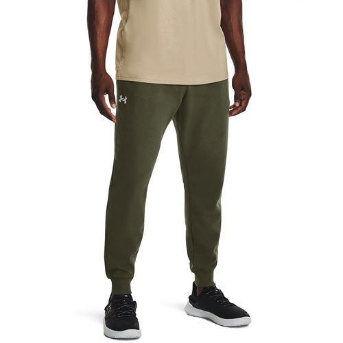 Buy Under Armour UA Rival Fleece Green Joggers Online