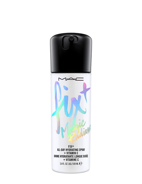 M.A.C prep + prime fix + magic radiance setting spray to set your makeup in place.