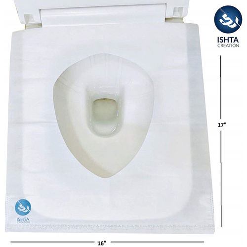 ISHTA Disposable Waterproof Premium Recyclable Soft Toilet Seat Covers -  Pack of 5
