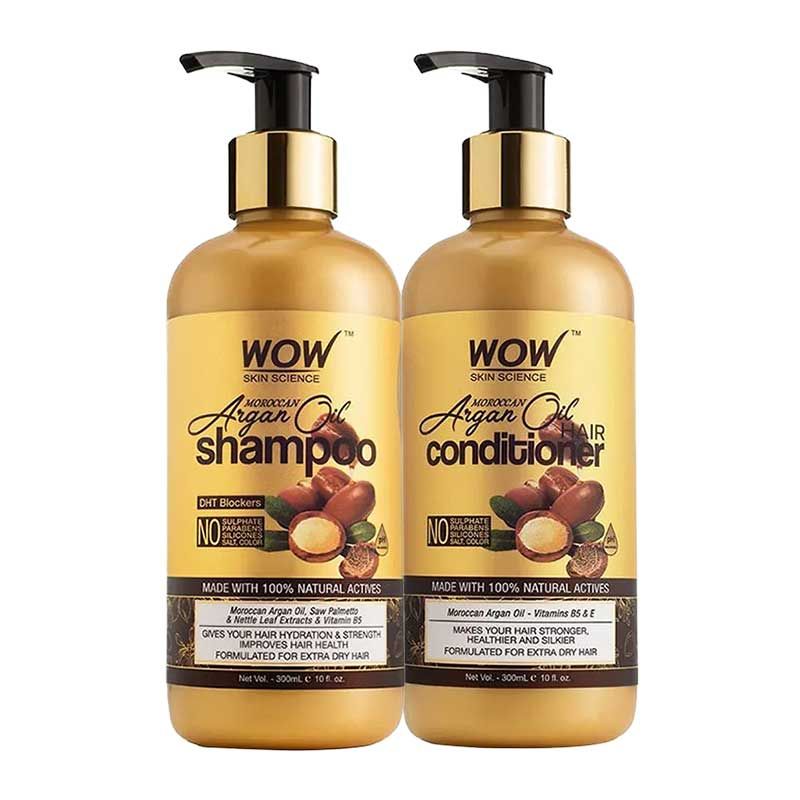 WOW Skin Science Moroccan Argan Oil Hair Care Combo