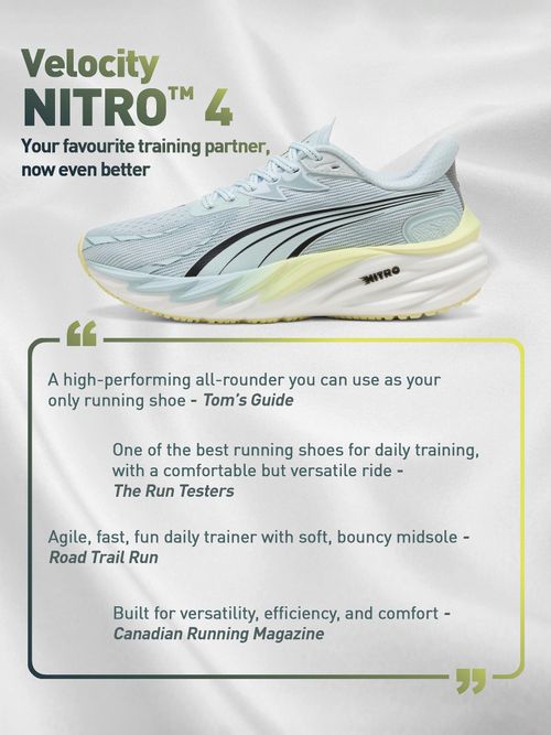 Puma Velocity NITRO Women Blue Running Shoes (UK 3)