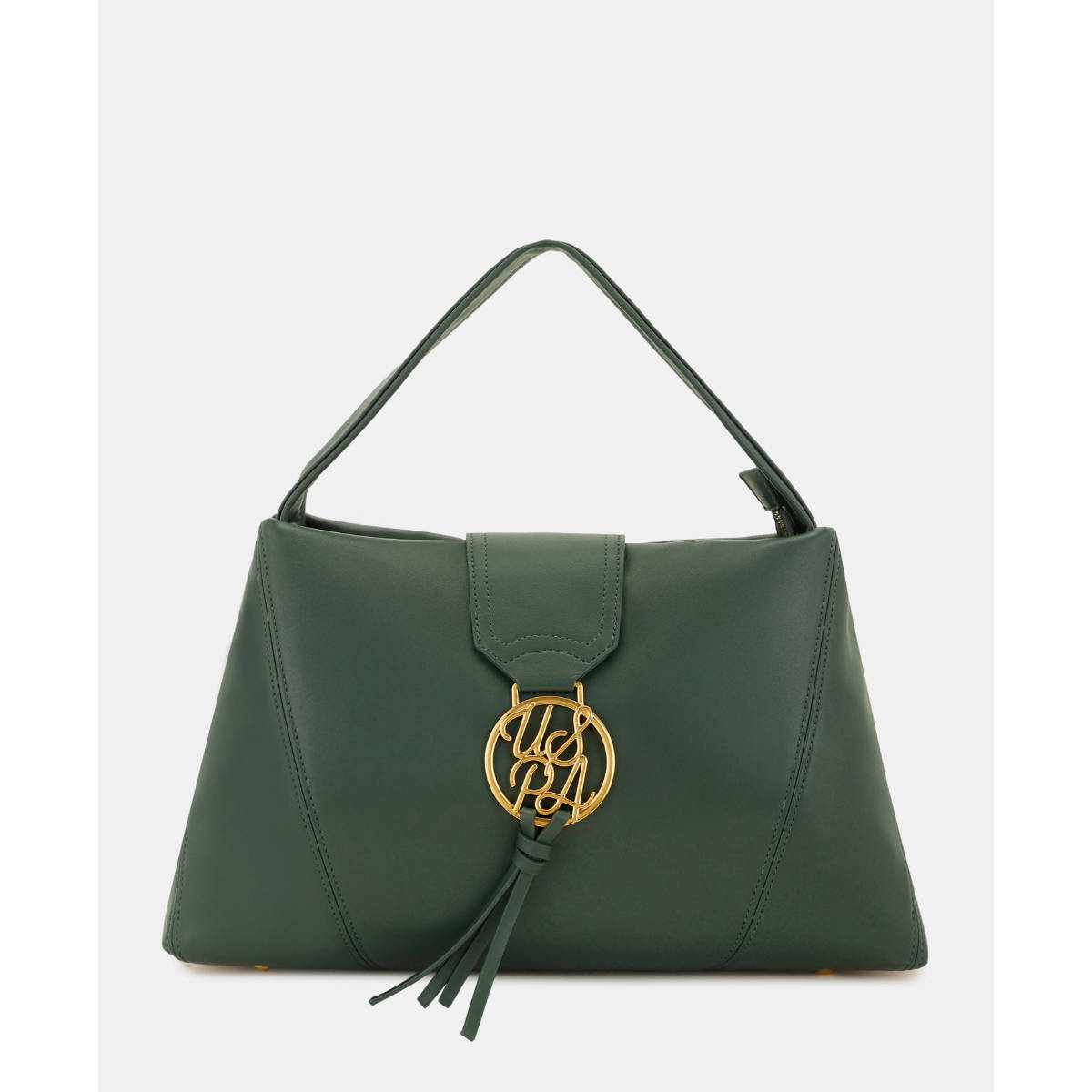 U.S. POLO ASSN. Alia Green Structured Hobo Handbag