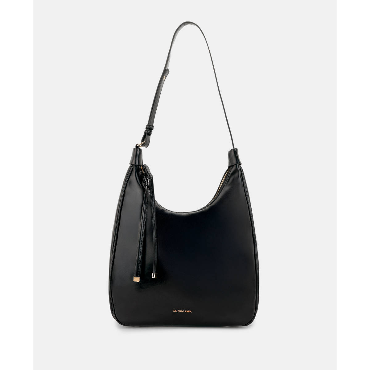 U.S. POLO ASSN. Autumn Black Solid Hobo Handbag