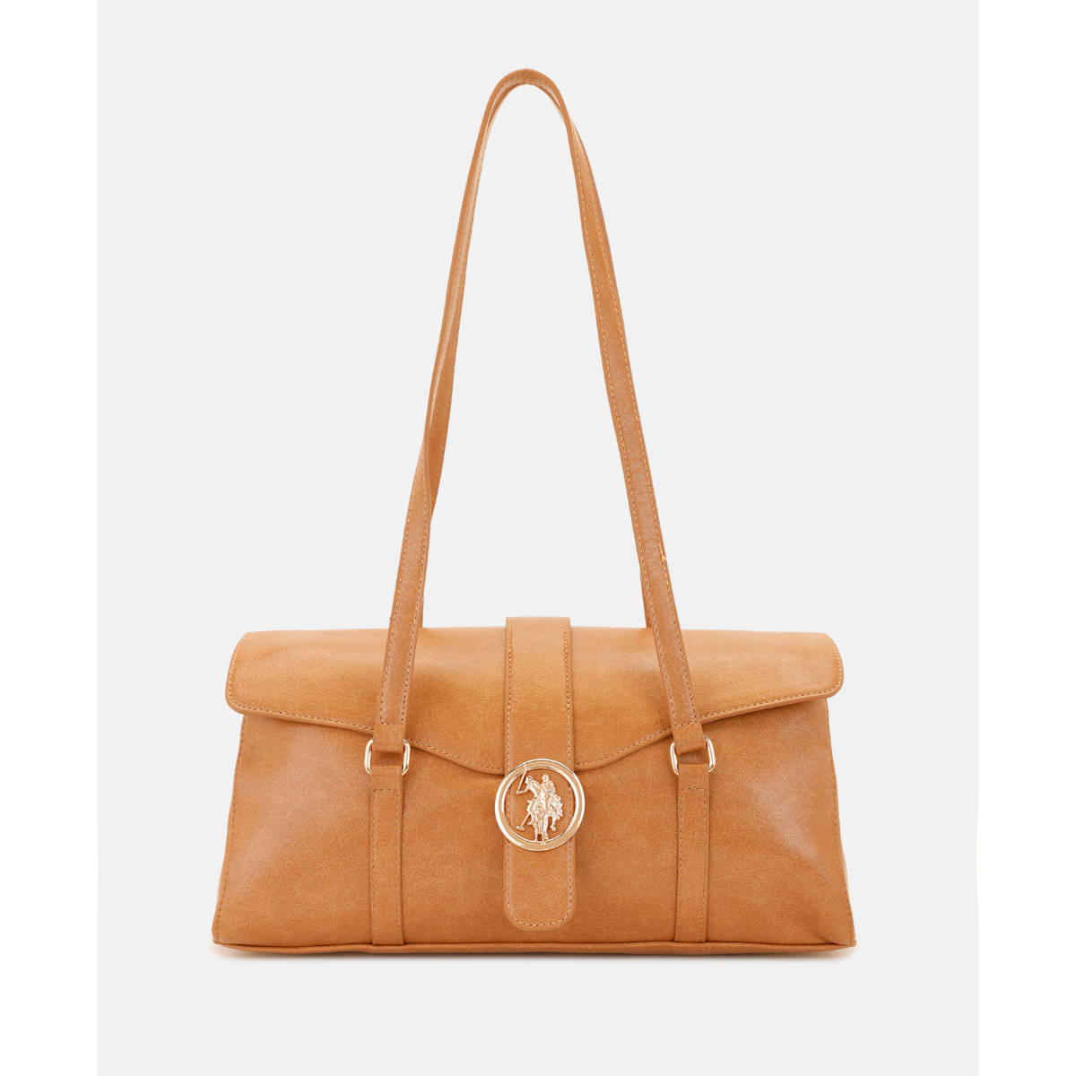 U.S. POLO ASSN. Ash Tan Shoulder Handbag With Multi Pockets