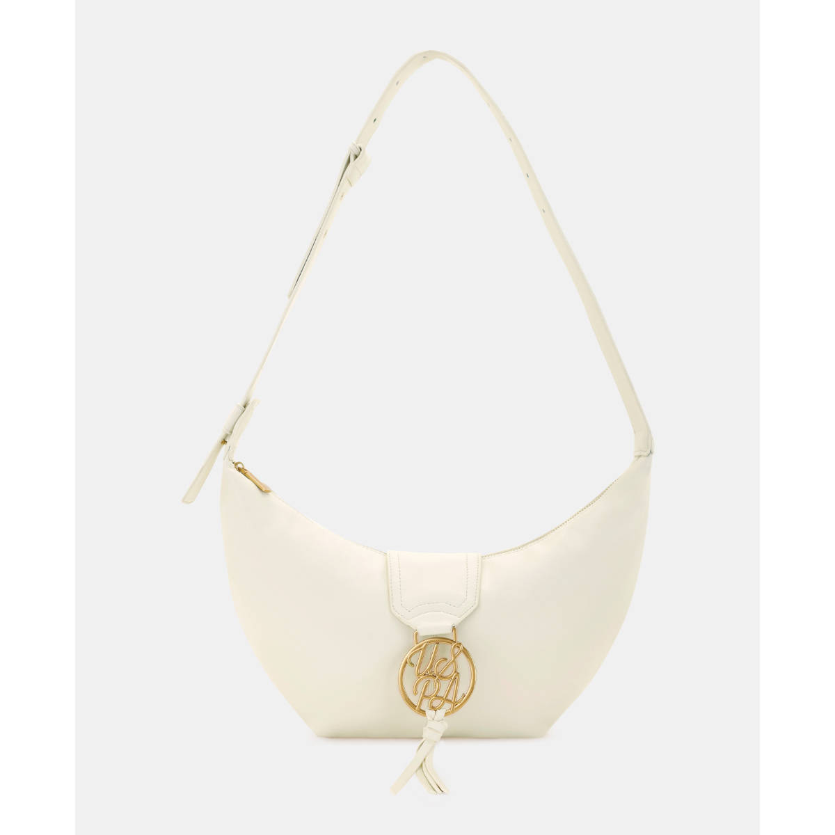 U.S. POLO ASSN. Arabella Off White shoulder Handbag with Convertible Strap