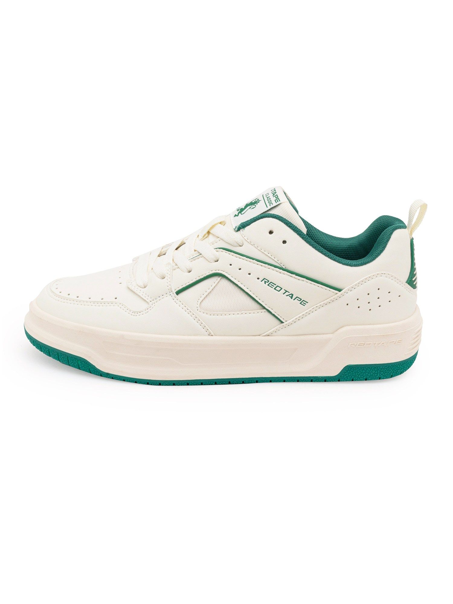 Red tape discount green shoes