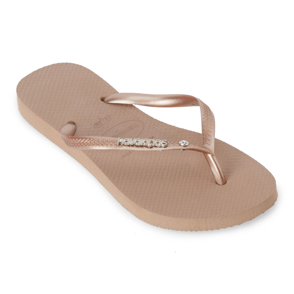 Havaianas gold flip flops best sale