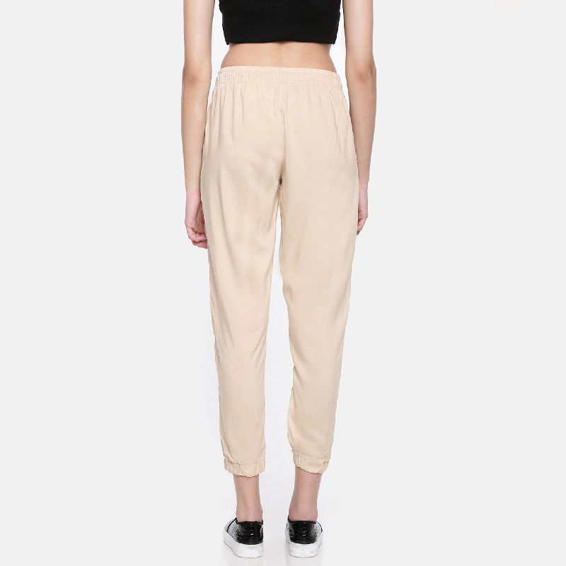 Go Colors Light Beige Joggers Pants Buy Go Colors Light Beige Joggers Pants Online at Best