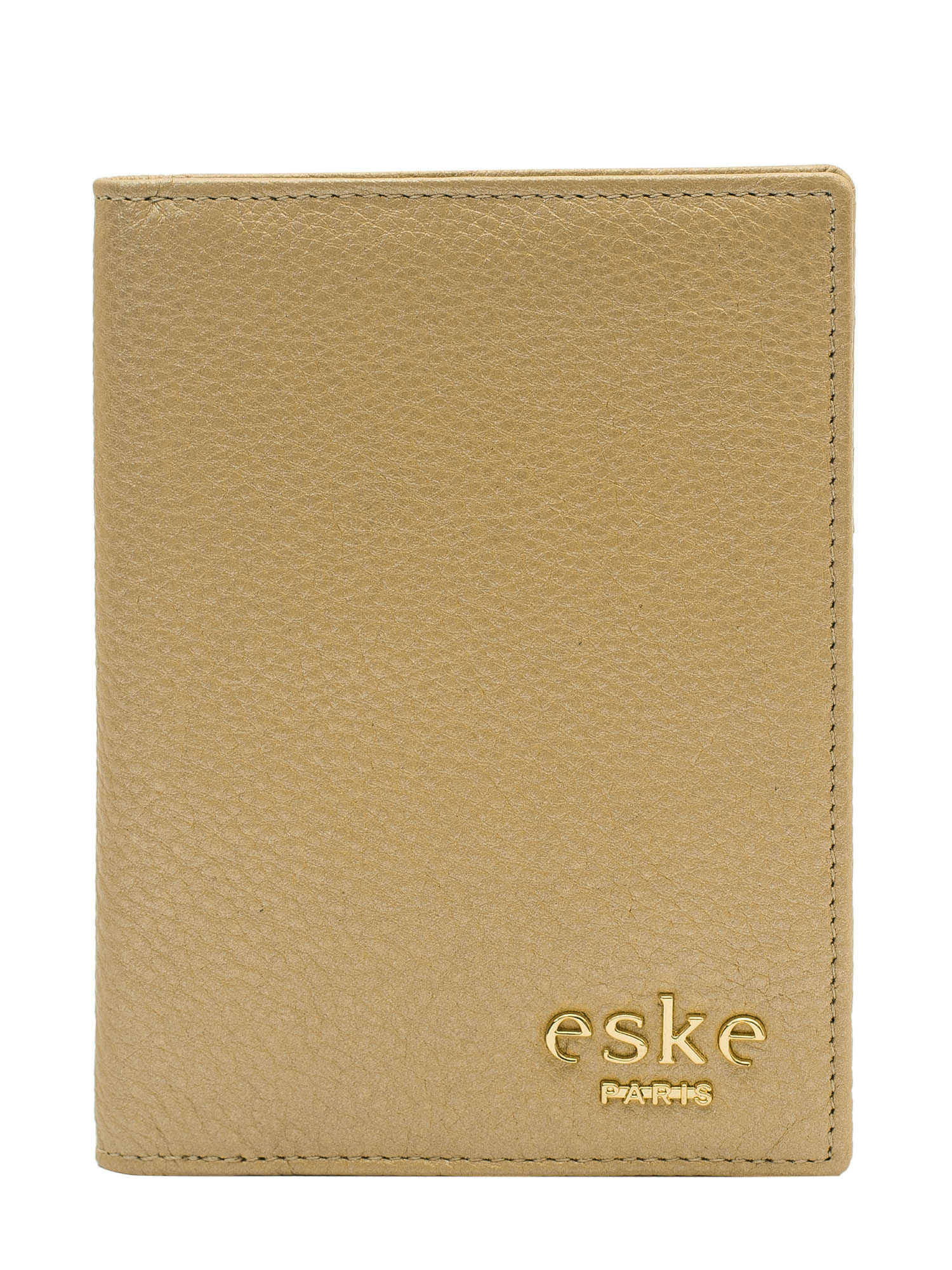 Eske Paris Mabel Leather Passport Case,Gold