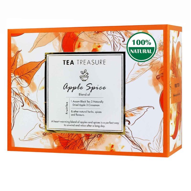 Tea Treasure Apple Spice Fruit Tea 18 Pyramid Tea Bags