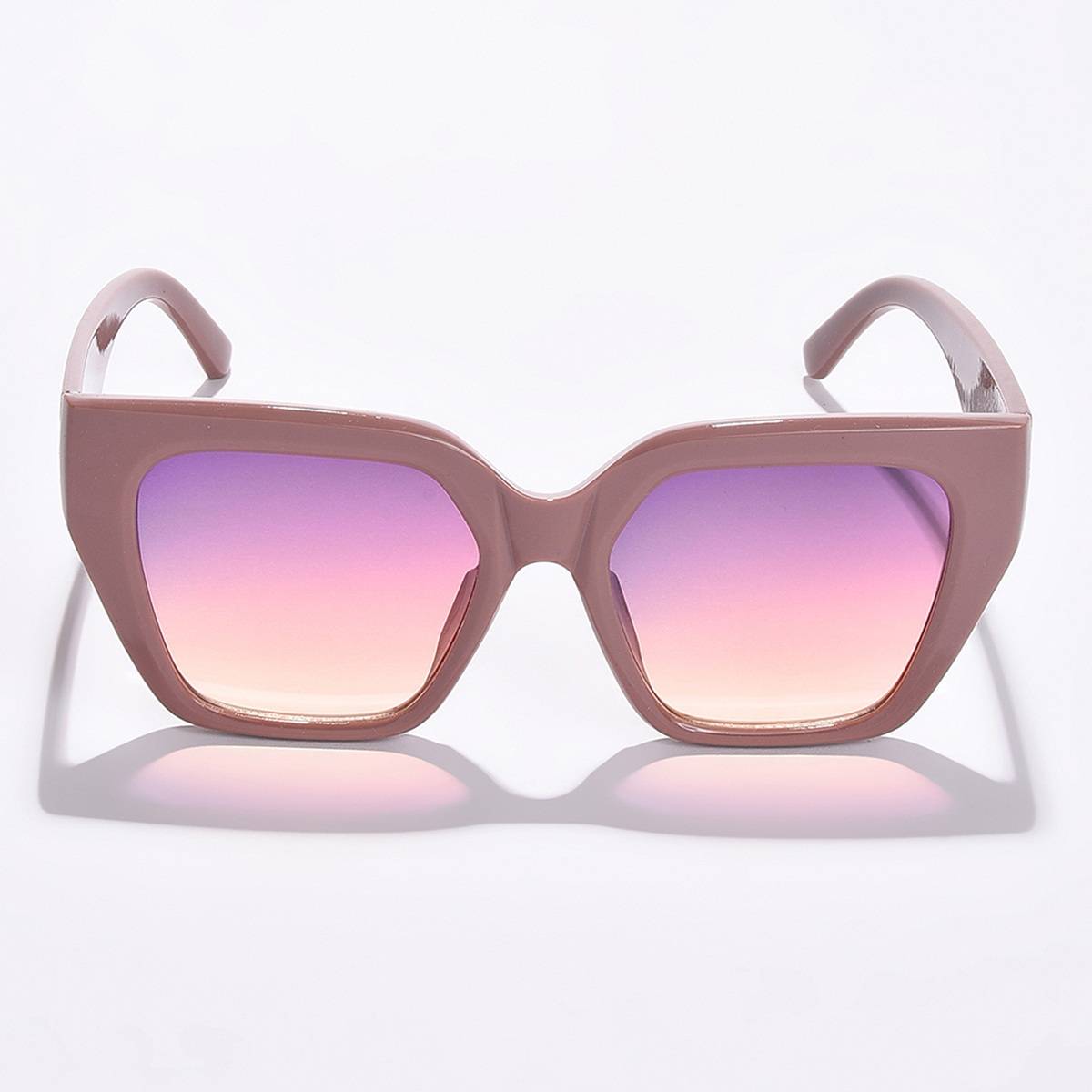 Haute Sauce Women Multi-Color Lens Brown Square Sunglasses (60)