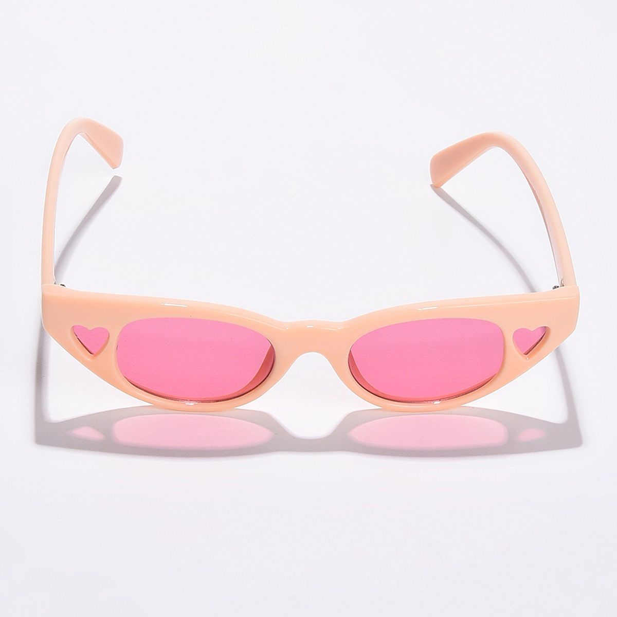 Pink lens cheap cat eye sunglasses