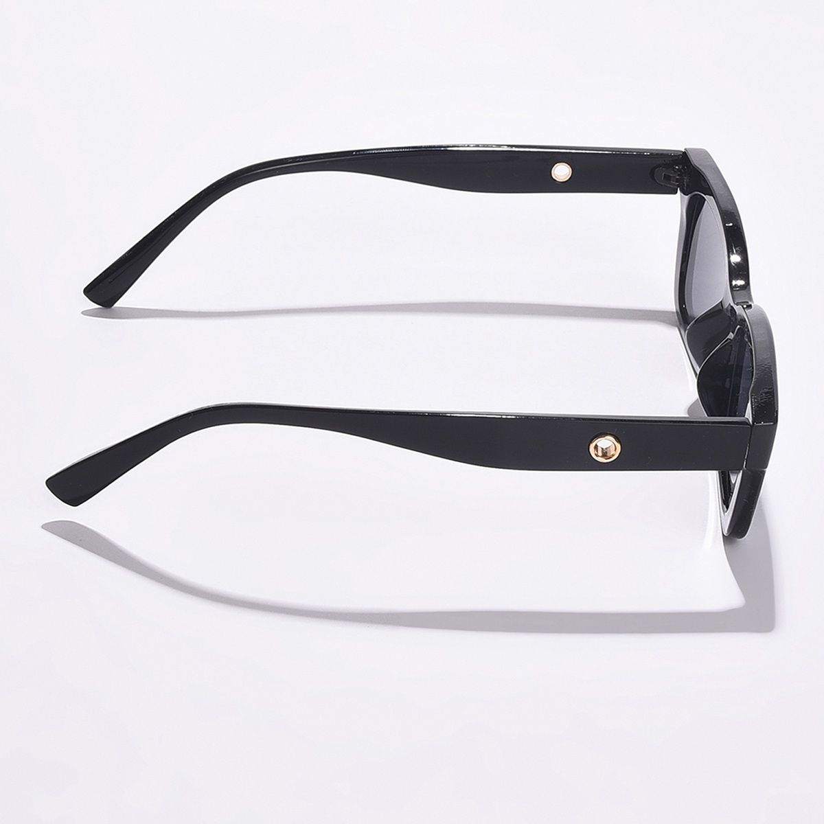 Buy Haute Sauce Women Grey Lens Black Rectangle Sunglasses (51) Online