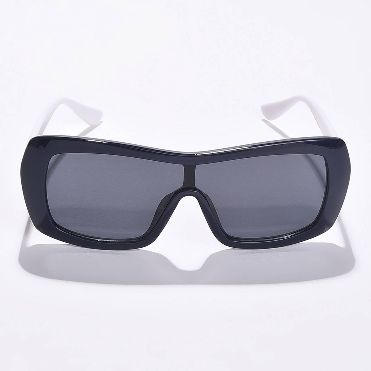 Haute Sauce Women Grey Lens Black Rectangle Sunglasses (65)
