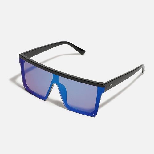 Haute Sauce Women Blue Lens Multi-Color Square Sunglasses (60)
