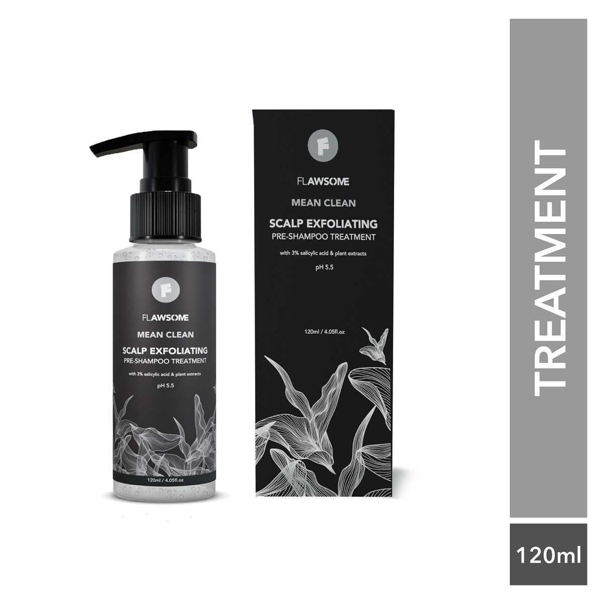 Flawsome Mean Clean Scalp Exfoliating Pre Shampoo Treatment For Dandruff And Hairfall