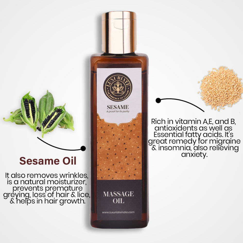 LUXURIATE Sesame Massage Oil Buy LUXURIATE Sesame Massage Oil Online