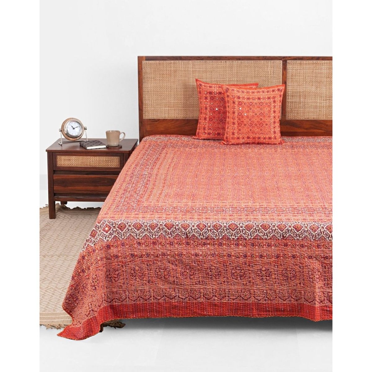 Buy Fabindia Dhanau Cotton Bed Cover Online