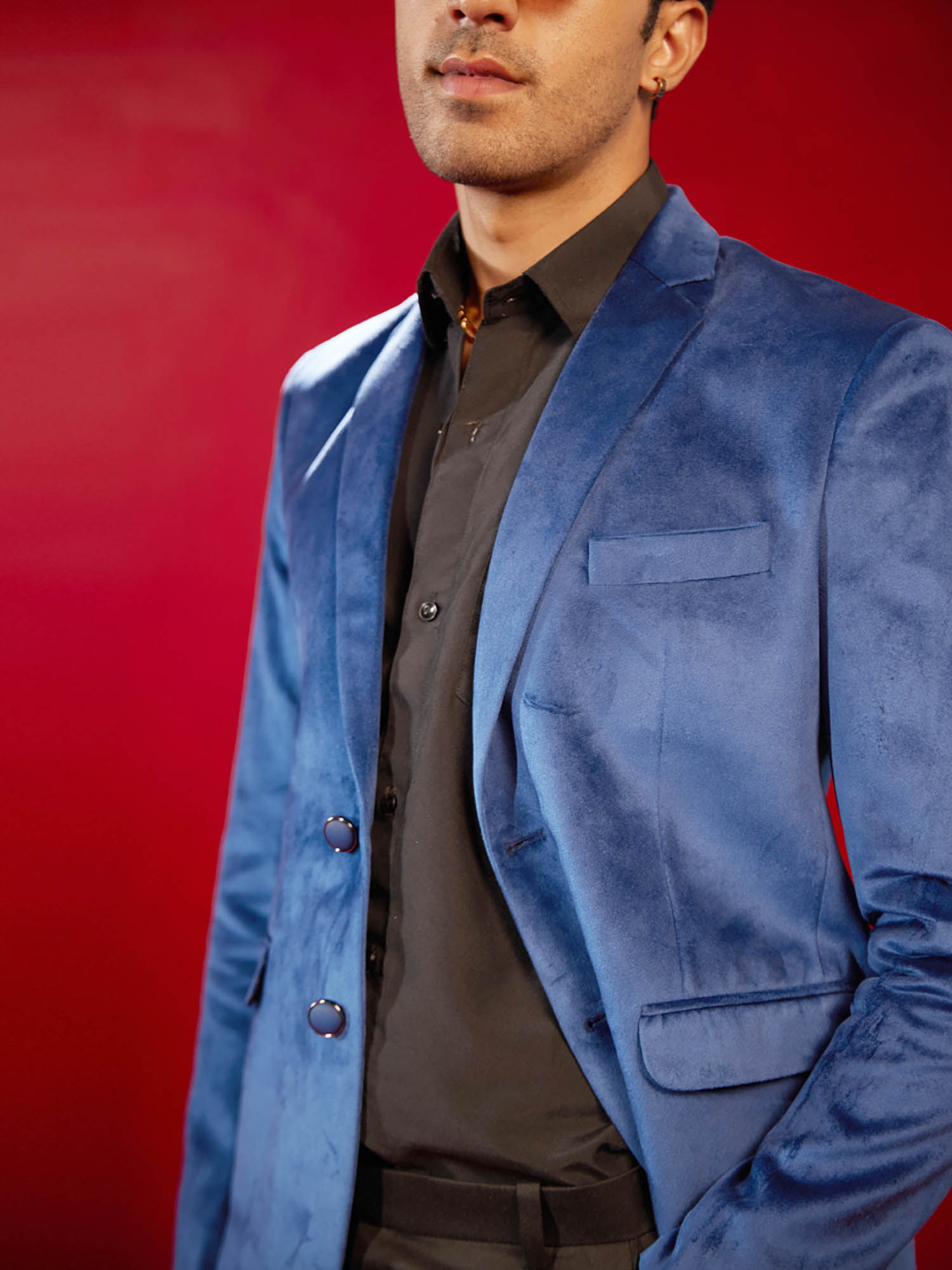 Navy blue velvet blazer mens new arrivals