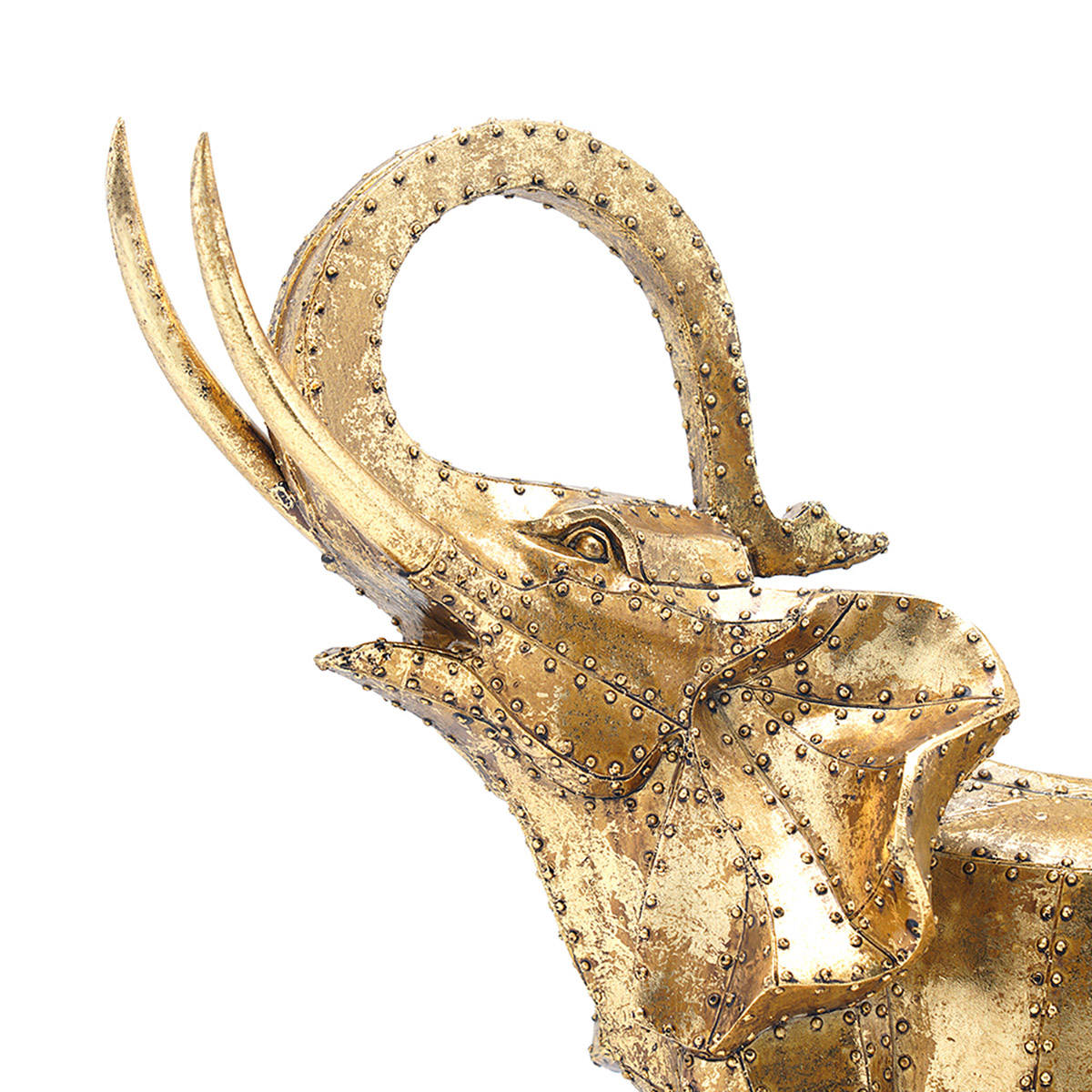 Elephant Rivet Set Buy Pure Home + Living Golden Rivet Elephant Large Figurine Online