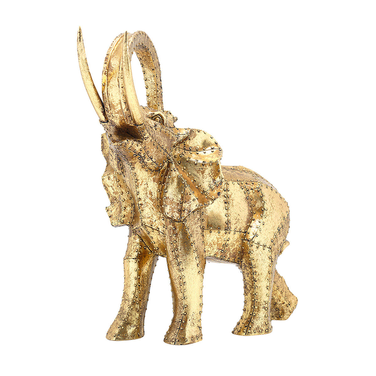 Elephant Rivet Set Buy Pure Home + Living Golden Rivet Elephant Large Figurine Online