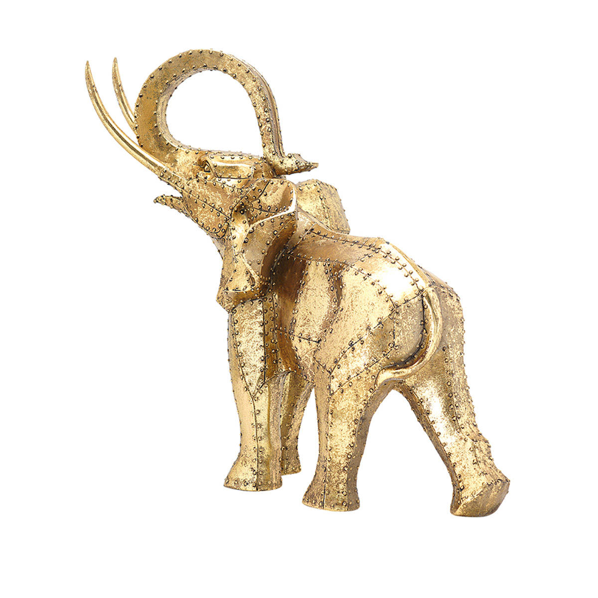Elephant Rivet Set Buy Pure Home + Living Golden Rivet Elephant Large Figurine Online