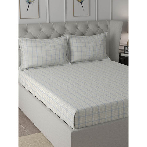 Buy Maspar Cotton Geometric Print Bed Bath Set- Bedsheet Pillow