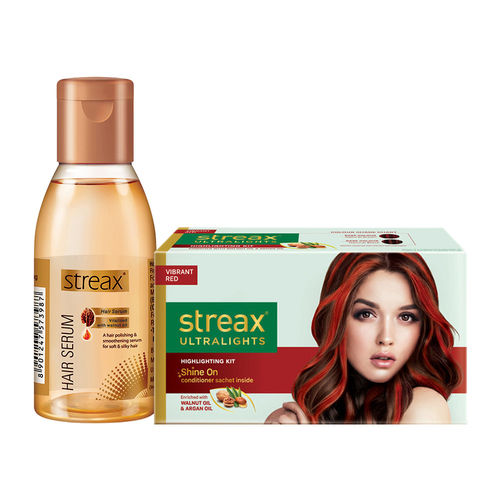 Streax Ultralights Vibrant Red + Hair Serum: Buy Streax Ultralights Vibrant  Red + Hair Serum Online at Best Price in India | Nykaa