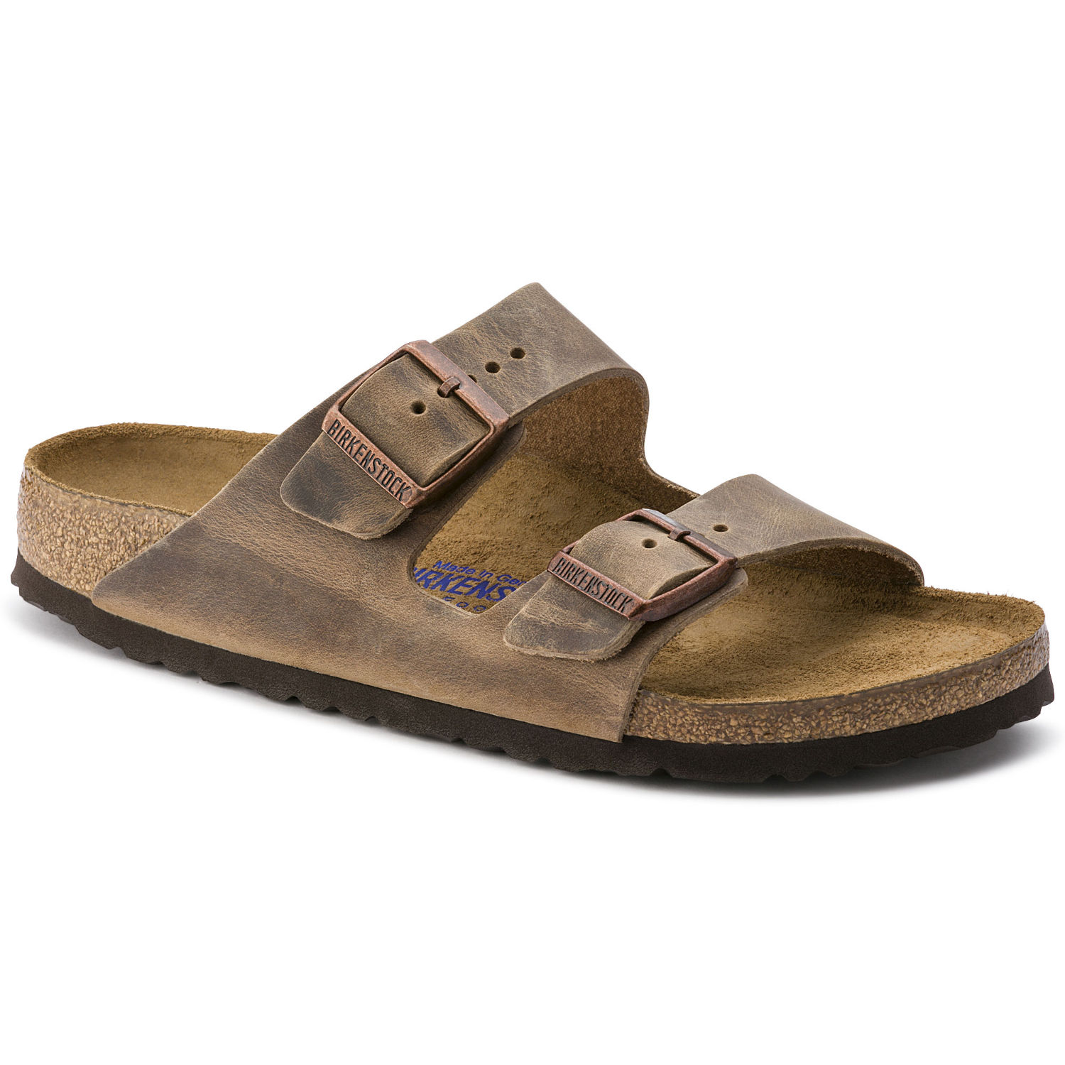 Birkenstock Arizona Oiled Leather Brown Regular Width Unisex Sandals EURO 35