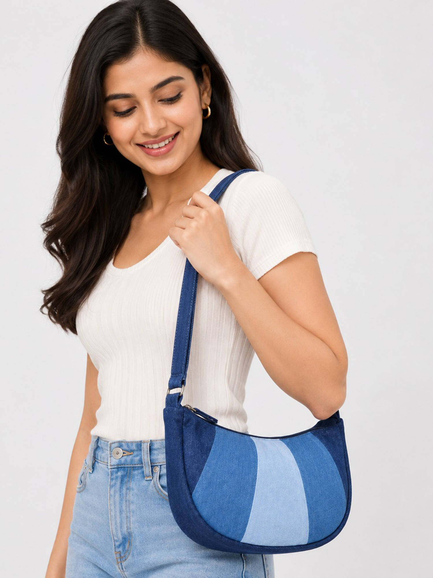THE PURANI JEANS Denim Dunga Shoulder Bag
